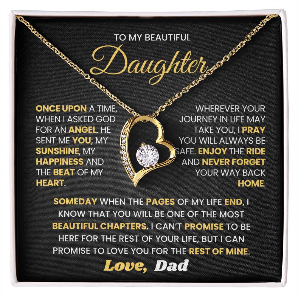 To My Beautiful Daughter - Once Upon A time, When I Asked God For An Angel