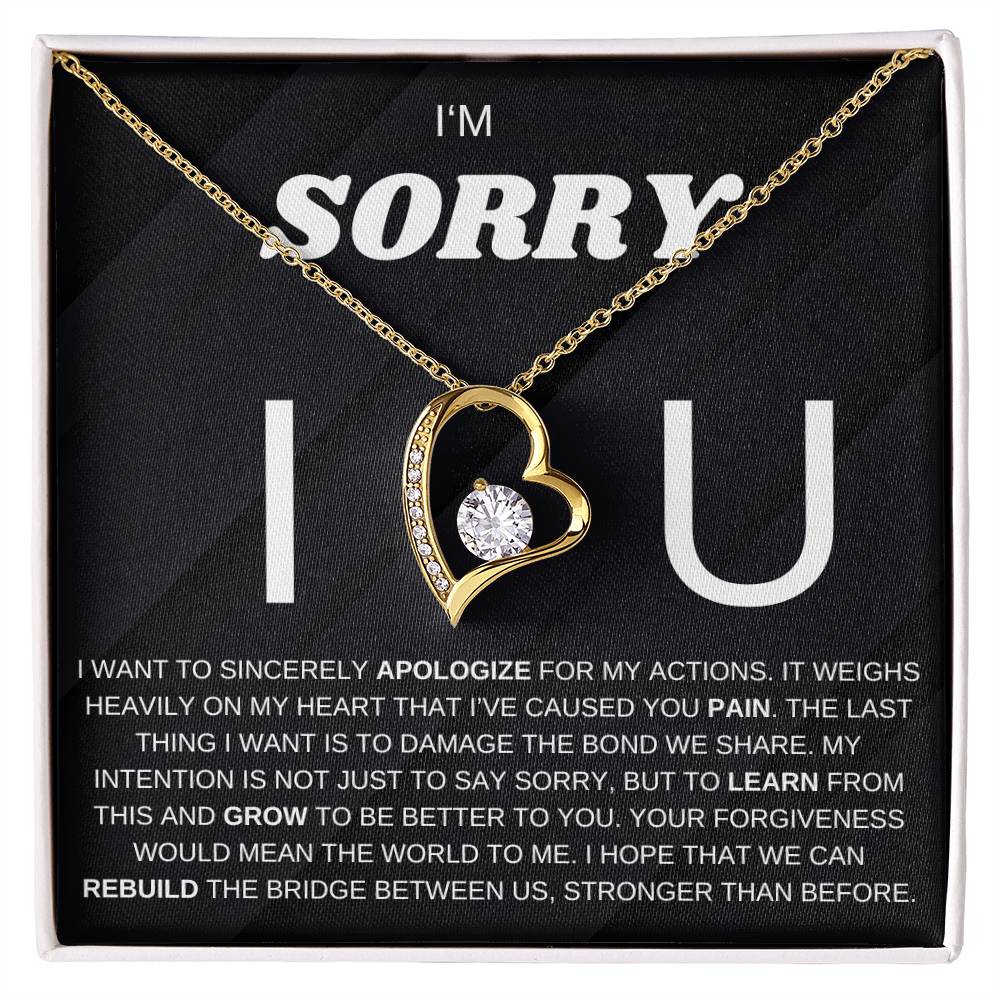 Apology Gift for Her, Forever Love Necklace