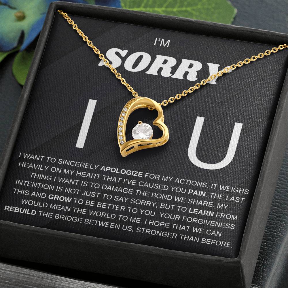 Apology Gift for Her, Forever Love Necklace