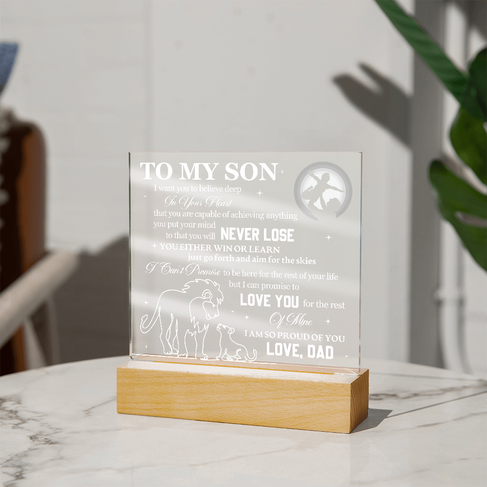 To My Son - I Want You To Believe Deep In Your Heart