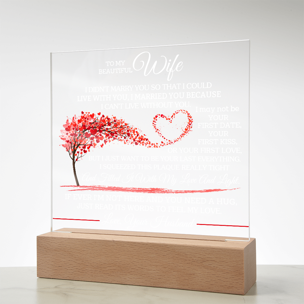 To My Beautiful Wife - I Didn't Marry You So That I Could Live With You