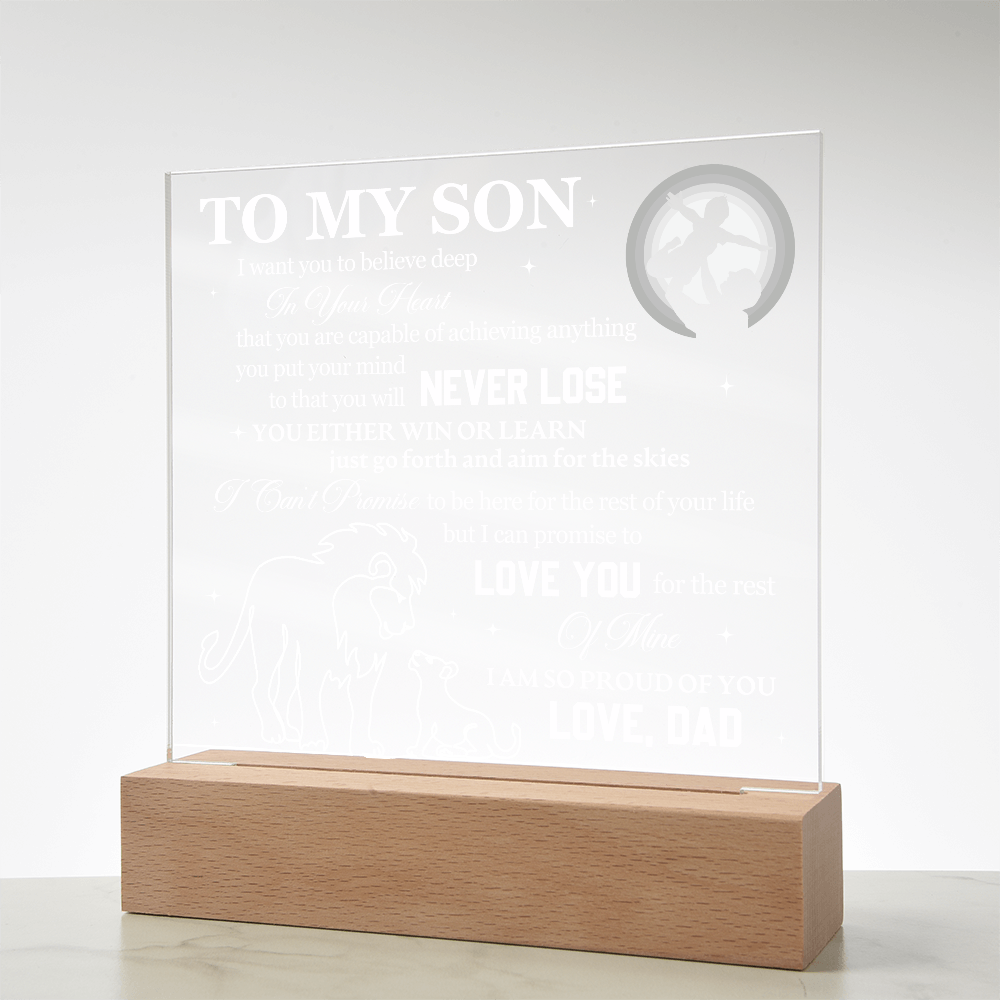 To My Son - I Want You To Believe Deep In Your Heart