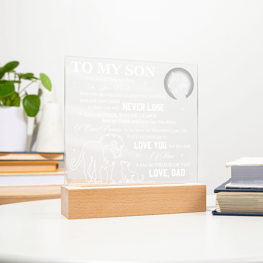 To My Son - I Want You To Believe Deep In Your Heart