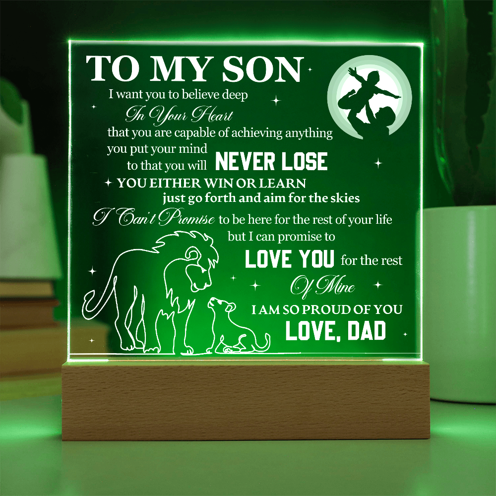 To My Son - I Want You To Believe Deep In Your Heart