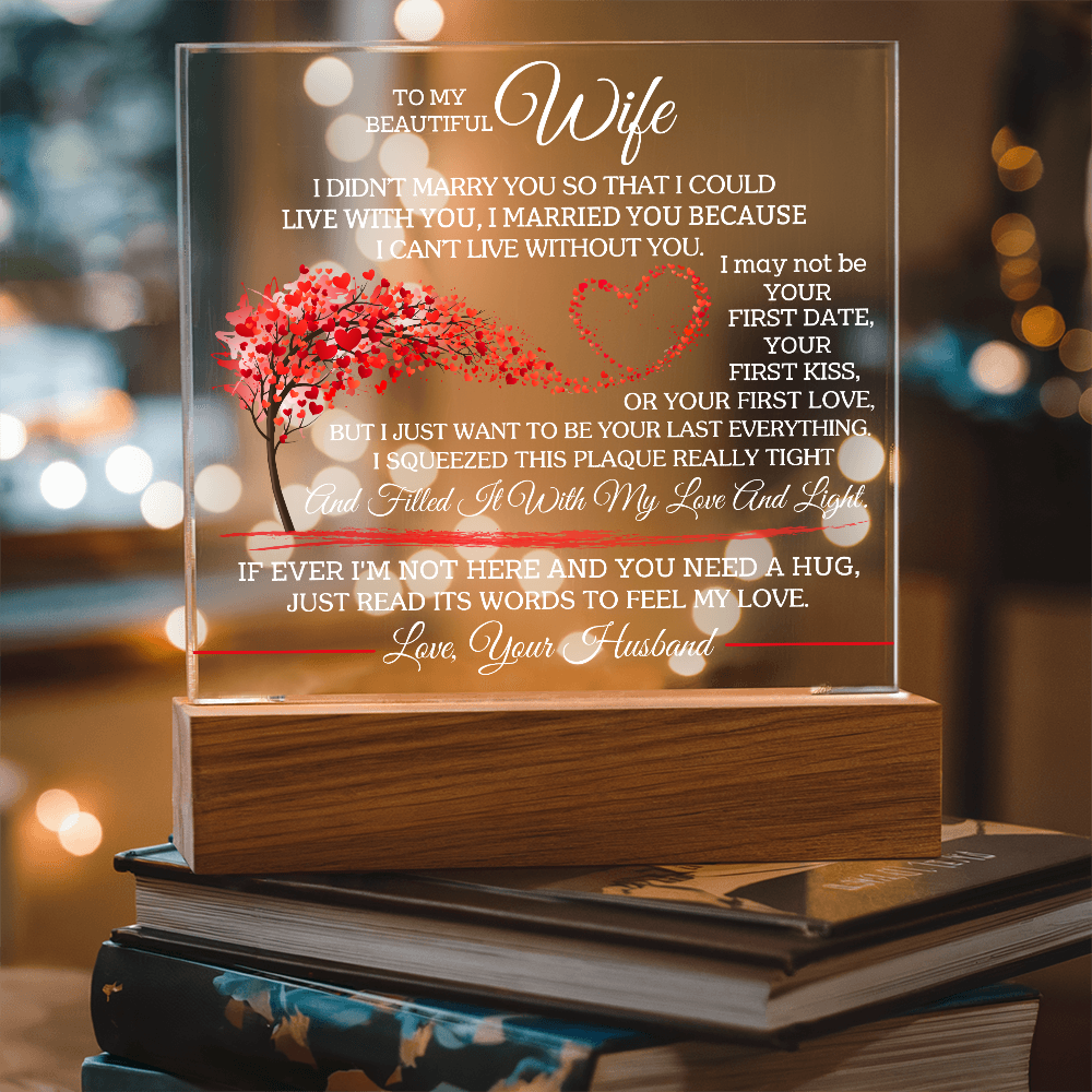 To My Beautiful Wife - I Didn't Marry You So That I Could Live With You