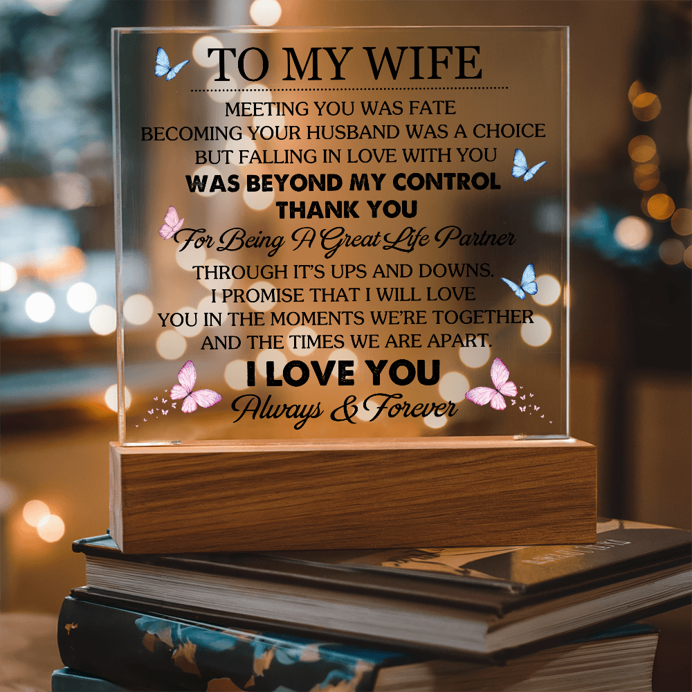 To My Wife - Meeting You Was Fate Acrylic