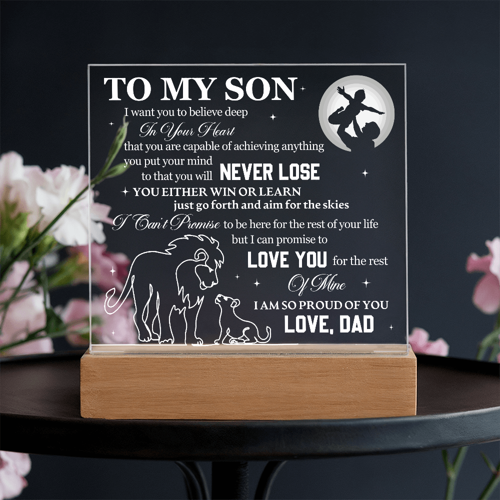 To My Son - I Want You To Believe Deep In Your Heart