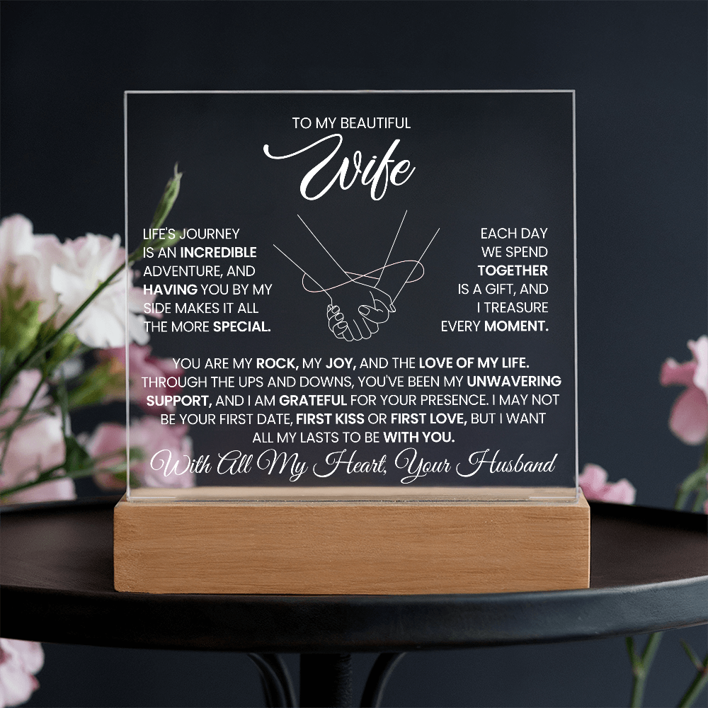 To My Beautiful Wife - Life's Journey Is An Incredible Adventure