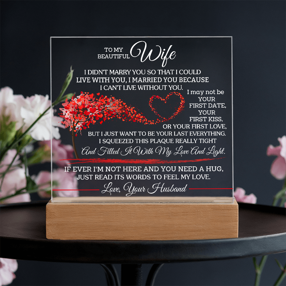 To My Beautiful Wife - I Didn't Marry You So That I Could Live With You