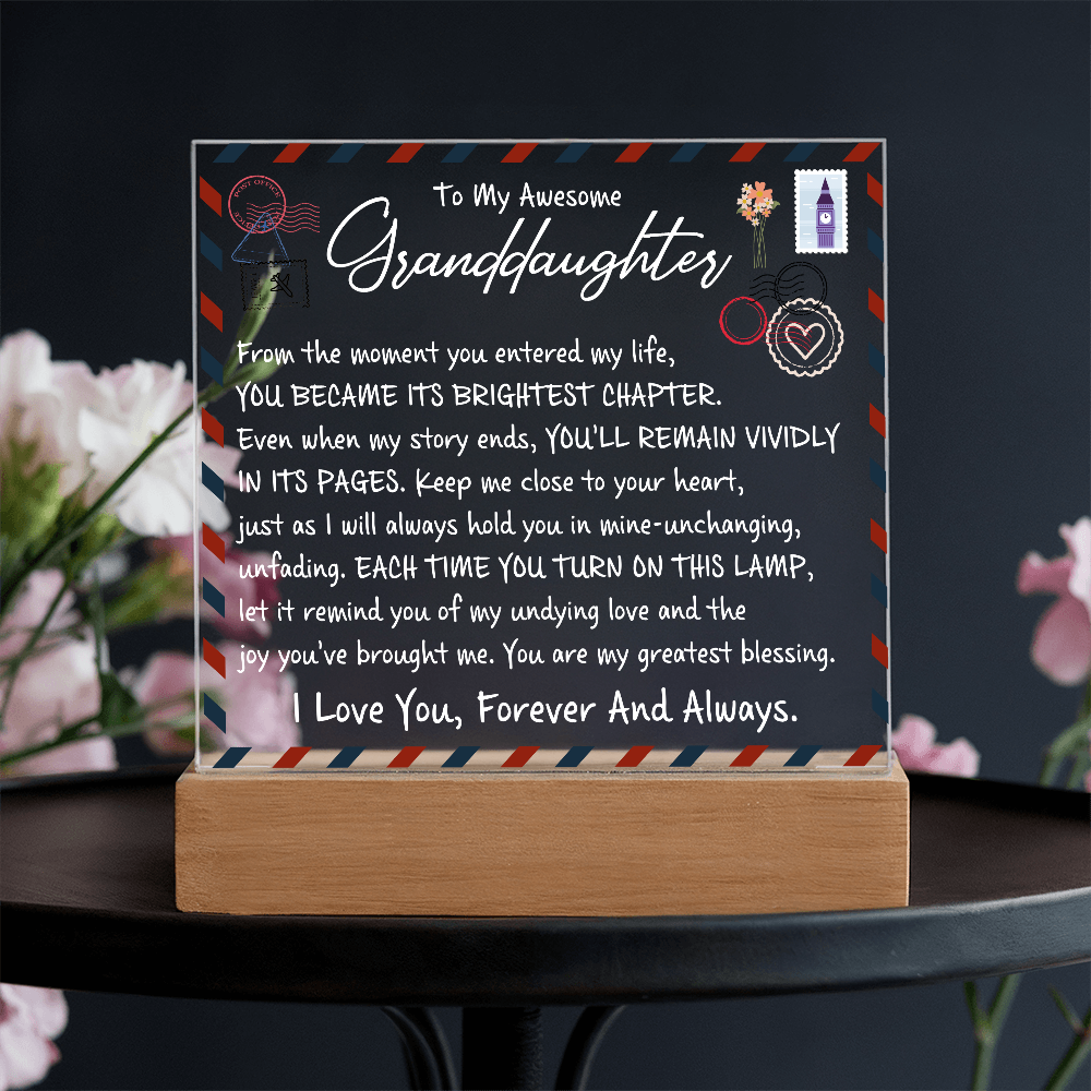 To My Awesome Granddaughter - From The Moment You Entered My Life