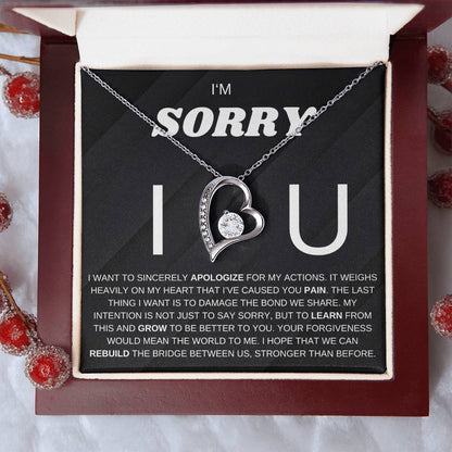 Apology Gift for Her, Forever Love Necklace