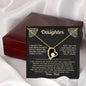 To My Daughter - I Am Not The  Dad Who Always  Gets It Right or  Knows The Right Thing To Say - Forever Love Necklace