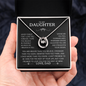 To My Daughter, Never Forget That I Love You Forever - Lucky In Love Necklace