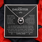 To My Daughter, Never Forget That I Love You Forever - Lucky In Love Necklace