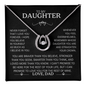To My Daughter, Never Forget That I Love You Forever - Lucky In Love Necklace