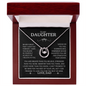 To My Daughter, Never Forget That I Love You Forever - Lucky In Love Necklace