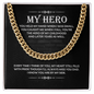 Birthday Gift For Dad - You Held My Hand When I Was Small - Cuban Link Chain
