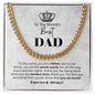 Birthday Gift For Dad - To The World's Best Dad - Cuban Link Chain