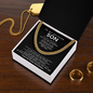 To My Beloved Son - Cuban Chain Gift Set - LV159