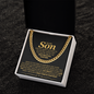 To My Son , One Day When The Pages of My Life End - Cuban Link Chain