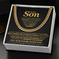To My Son, Life Isn't About Waiting For The Storm To Pass - Cuban Link Chain