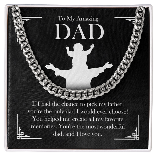 Birthday Gift For Dad - Cuban Link Chain