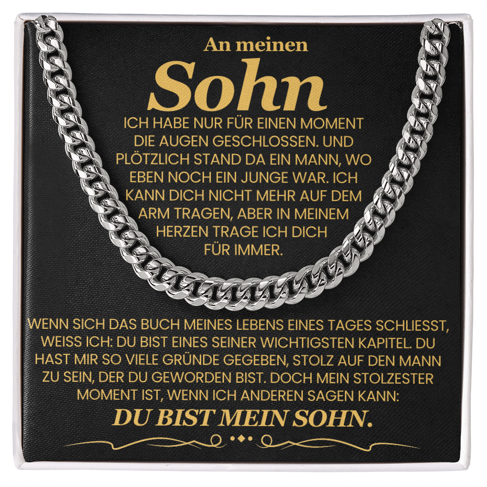 An meinen Sohn – Cuban Link Kette
