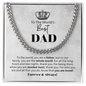 Birthday Gift For Dad - To The World's Best Dad - Cuban Link Chain