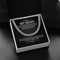 Birthday Gift For Dad - You Held My Hand When I Was Small - Cuban Link Chain