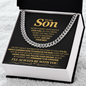 To My Son, Life Isn't About Waiting For The Storm To Pass - Cuban Link Chain