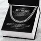 Birthday Gift For Dad - You Held My Hand When I Was Small - Cuban Link Chain