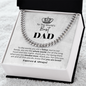 Birthday Gift For Dad - To The World's Best Dad - Cuban Link Chain