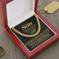 To My Son, Life Isn't About Waiting For The Storm To Pass - Cuban Link Chain