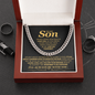 To My Son, Life Isn't About Waiting For The Storm To Pass - Cuban Link Chain