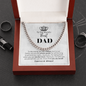 Birthday Gift For Dad - To The World's Best Dad - Cuban Link Chain