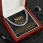 To My Son , One Day When The Pages of My Life End - Cuban Link Chain