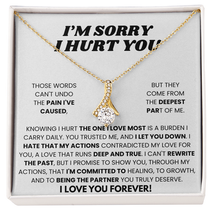Apology Gift To Her - I Hurt The One I Love Most