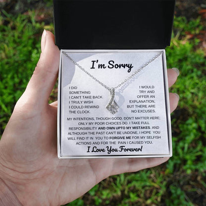 Apology Gift -  I'm Sorry Necklace for Her