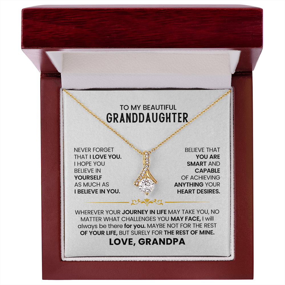 To My Beautiful Granddaughter - Never Forget That I Love You - LV163