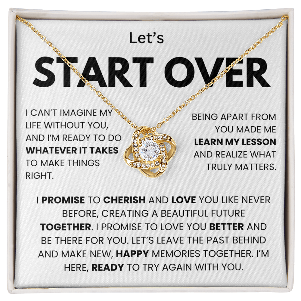 I'm Sorry Necklace for Her – Apology & Forgiveness Gift with Heartfelt Message Card