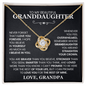 To My Beautiful Granddaughter, I Hope You Believe Yourself As Much As I Believe In You - Love Knot Necklace