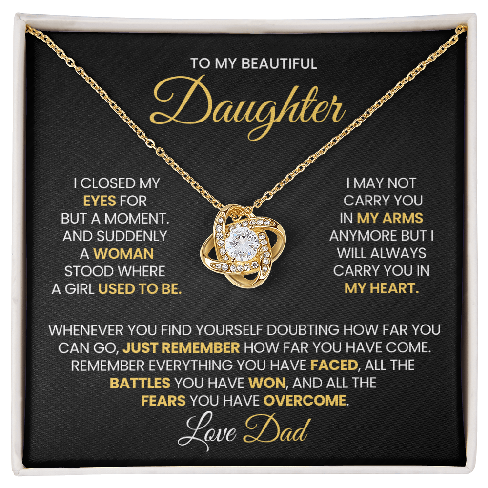 Daughter Mother's Day Gift- Great Mother- Love Knot Necklace