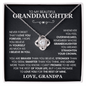 To My Beautiful Granddaughter, I Hope You Believe Yourself As Much As I Believe In You - Love Knot Necklace