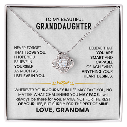 To My Beautiful Granddaughter - Never Forget That I Love You