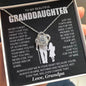 To My Beautiful Granddaughter, You're Capable of Achieving Anything You Put Your Mind To - Love Knot Necklace