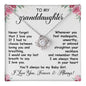 To My Granddaughter, You'll Always Be My Baby Girl - Love Knot Necklace