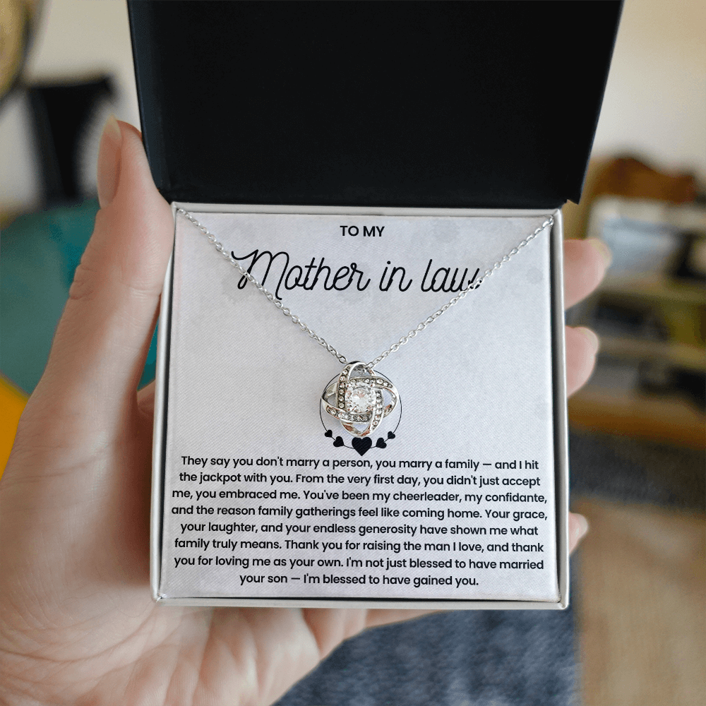 To My Mother-In-Law - Love Knot Necklace