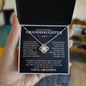 To My Beautiful Granddaughter, Hold This Close To Feel My Love - Love Knot Necklace