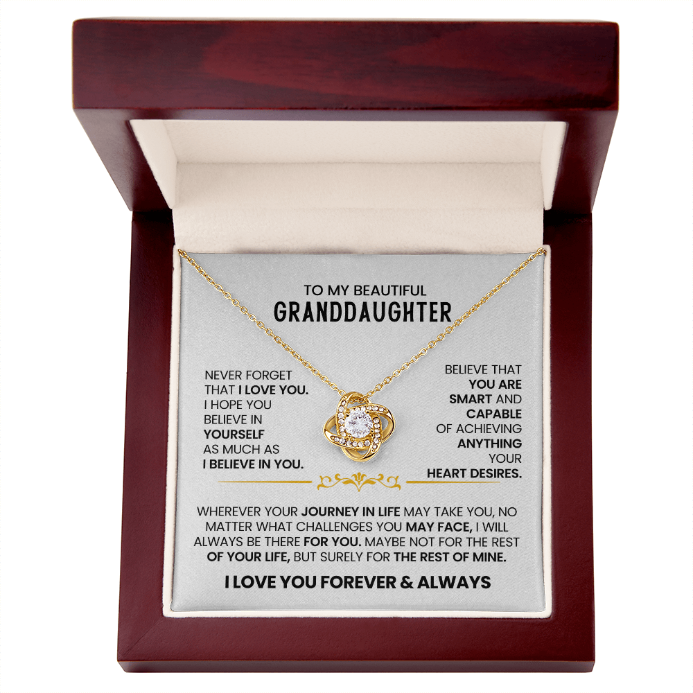 To My Beautiful Granddaughter, Never Forget That I Love You