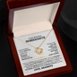 To My Beautiful Granddaughter - Life Is A Journey Full Of Challenges - Love Knot Necklace